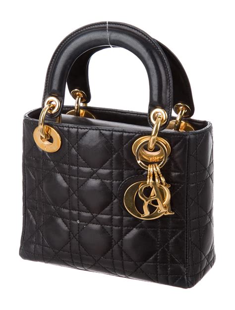 lady dior bag black gold|christian dior mini lady bag.